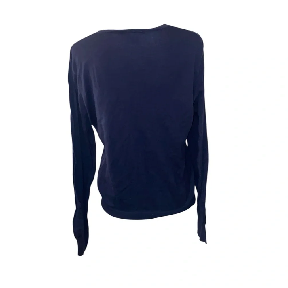 Polo Ralph Lauren Pima Cotton V-Neck Sweater Navy Blue Men’s Extra Large XL